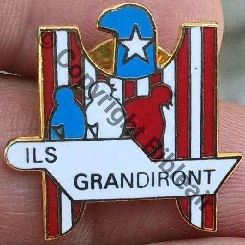 ECOLE DE PILOTAGE  AUX USA PINS  PARIS INSIGNES Attach PINS Quadrille fin MINIATURE AMICALE Src.aetiusledernierdesromains 58Eur08.25 